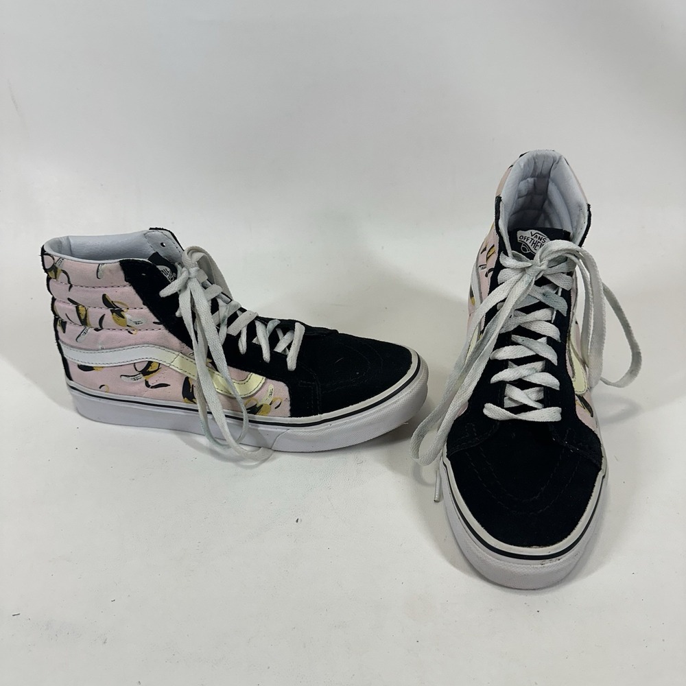 Vans off the Wall Andy Warhol‎ Banana High Top Skate Shoes Mens 6 Womens 7.5
